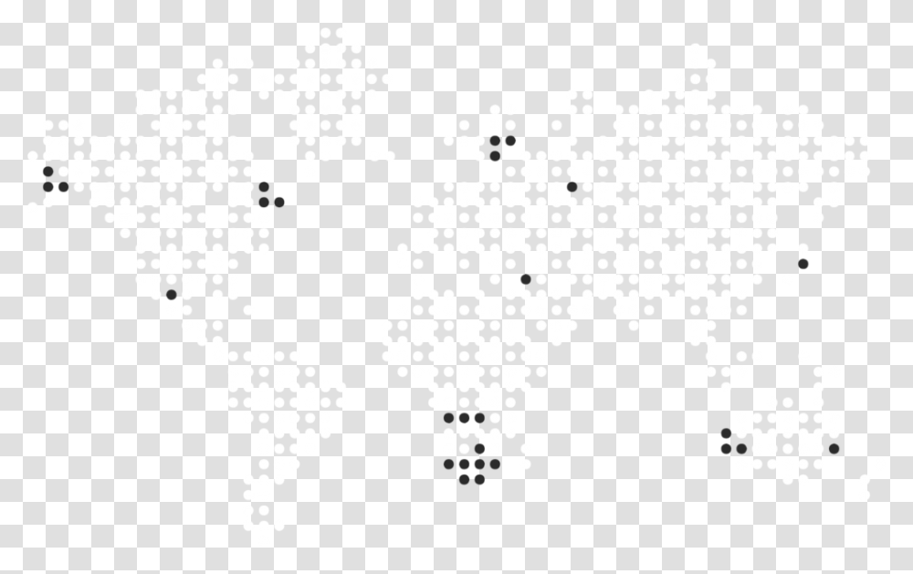 Map Of Clients Fixate Black And White, Number, Pac Man Transparent Png