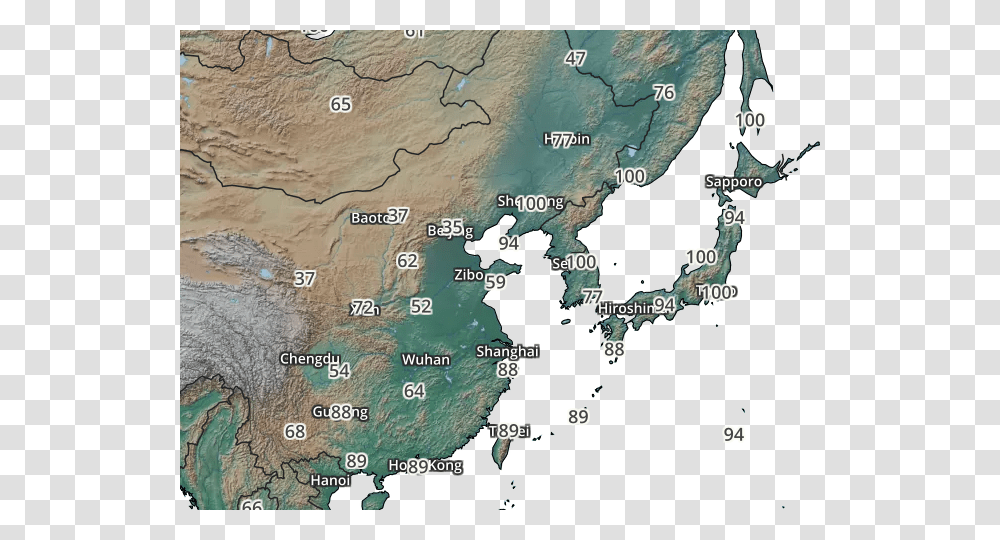 Map Of East Asia, Plot, Diagram, Atlas, Nature Transparent Png