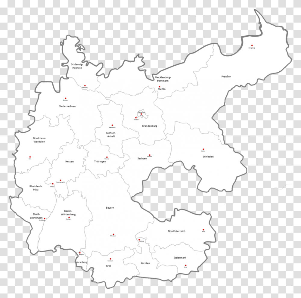 Map Of Germany Drawing Sachsen Weimar Eisenach Map, Diagram, Plot, Atlas Transparent Png