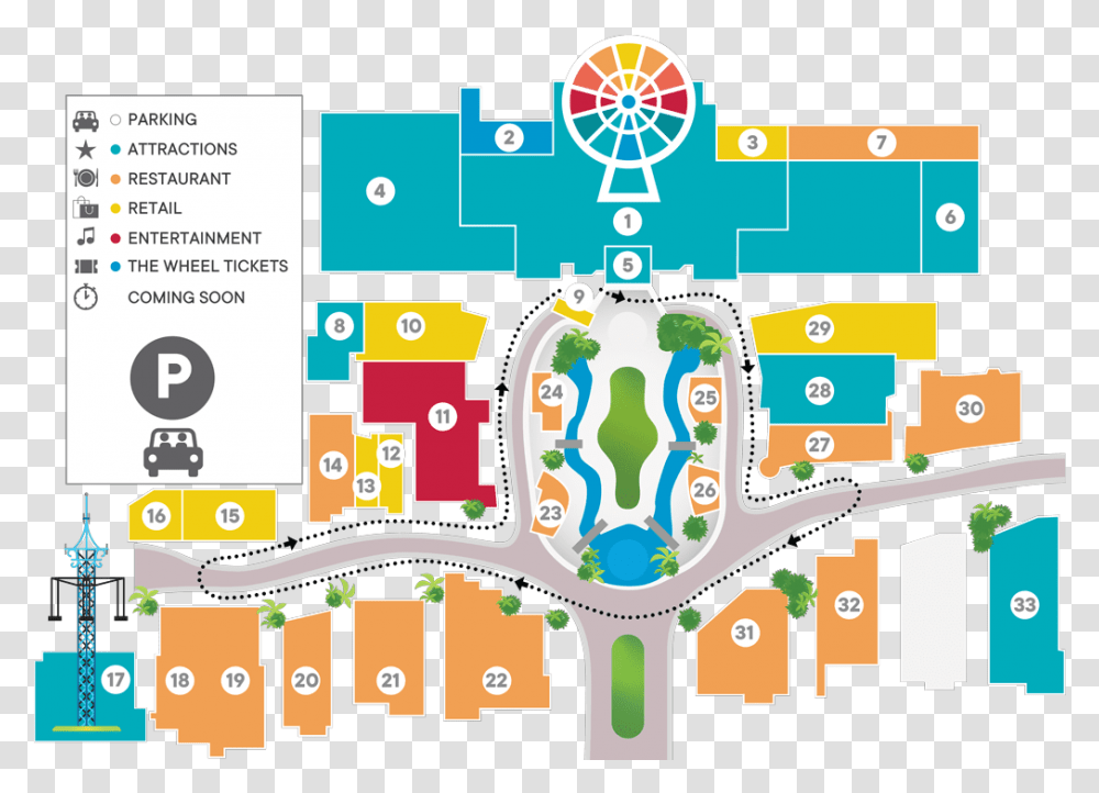 Map Of Icon Park Illustration, Number, Urban Transparent Png