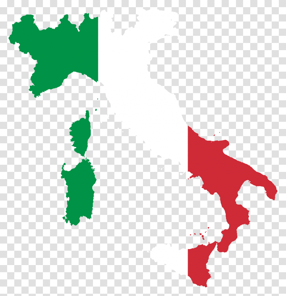 Map Of Italy With Flag, Logo, First Aid Transparent Png