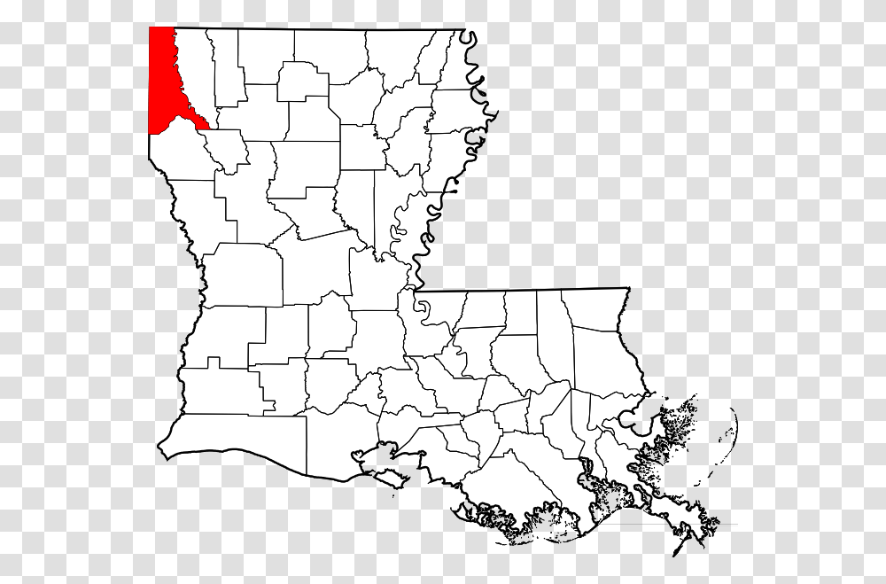 Map Of Louisiana Highlighting Caddo Parish Caddo Parish In Louisiana, Diagram, Plot, Atlas Transparent Png