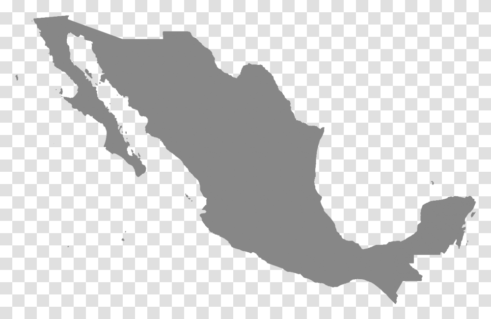 Map Of Mexico Mexico Map Vector, Key, Silhouette Transparent Png