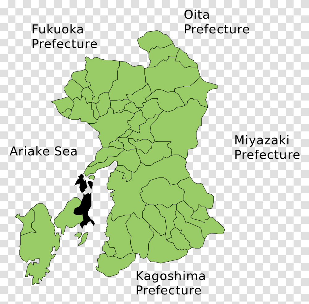 Map Of Minamata City In The Kumamoto Prefecture In, Diagram, Plot, Atlas Transparent Png