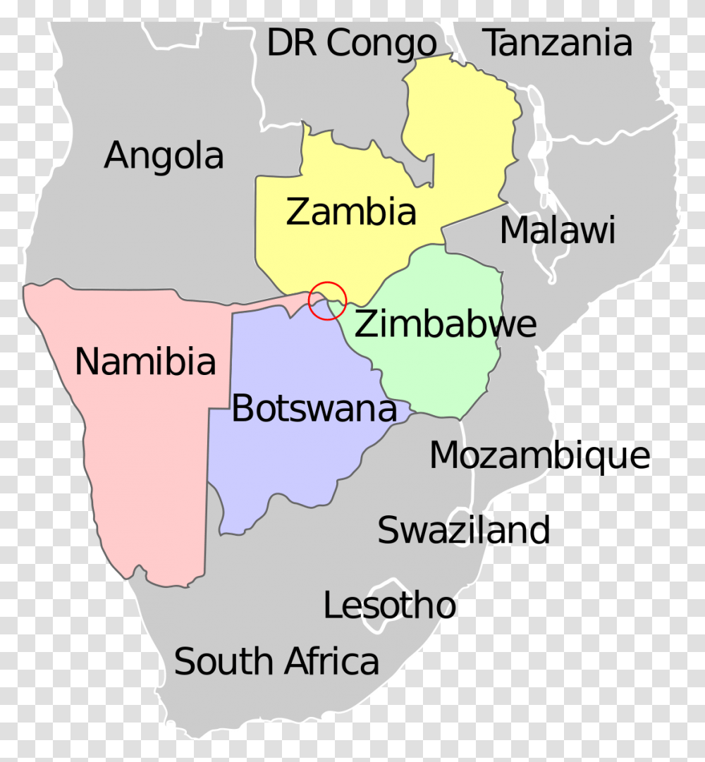 Map Of Namibia And Surrounding Countries, Diagram, Plot, Atlas, Vegetation Transparent Png