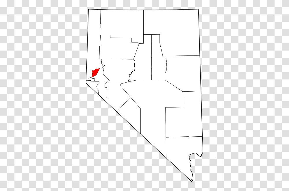 Map Of Nevada Highlighting Storey Nevada County Map, Plan, Plot, Diagram, Home Decor Transparent Png