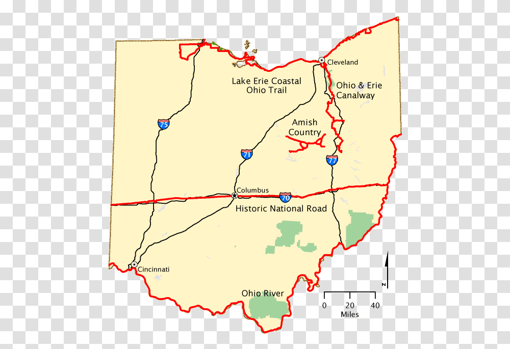 Map Of Ohio Cities, Poster, Plot, Diagram, Atlas Transparent Png