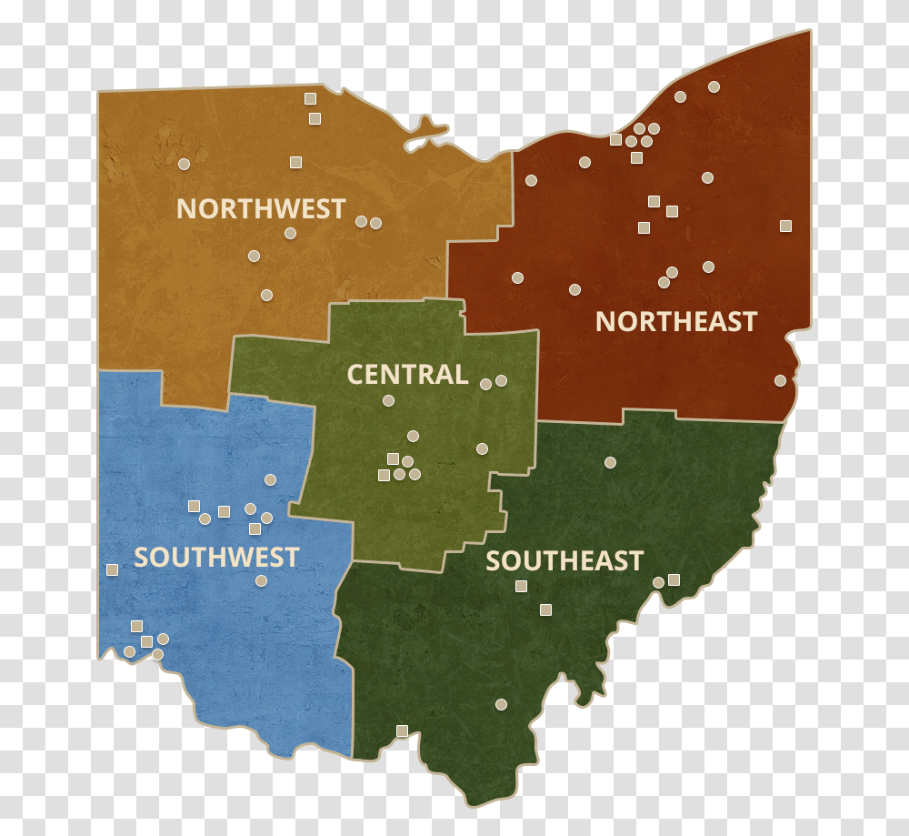 Map Of Ohio Colleges Ohio District Map 2019, Diagram, Atlas, Plot, Poster Transparent Png