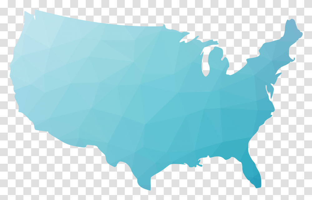 Map Of Right To Work States 2019, Nature, Outdoors, Ice, Snow Transparent Png