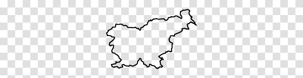 Map Of Slovenia, Bow, Hand, Stain, Stencil Transparent Png