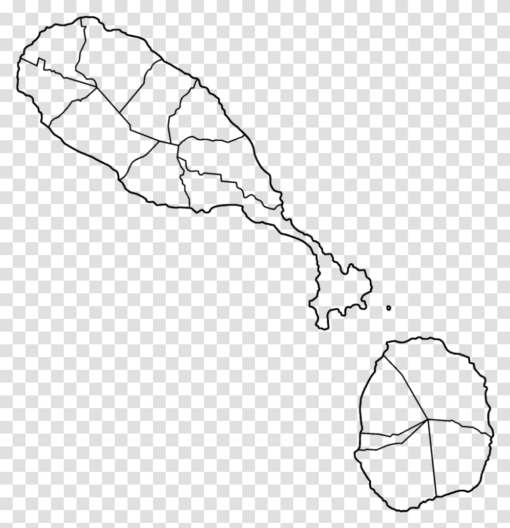 Map Of St Kitts, Gray, World Of Warcraft Transparent Png