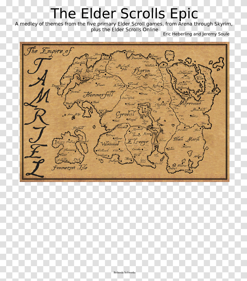 Map Of Tamriel, Diagram, Rug, Plot Transparent Png