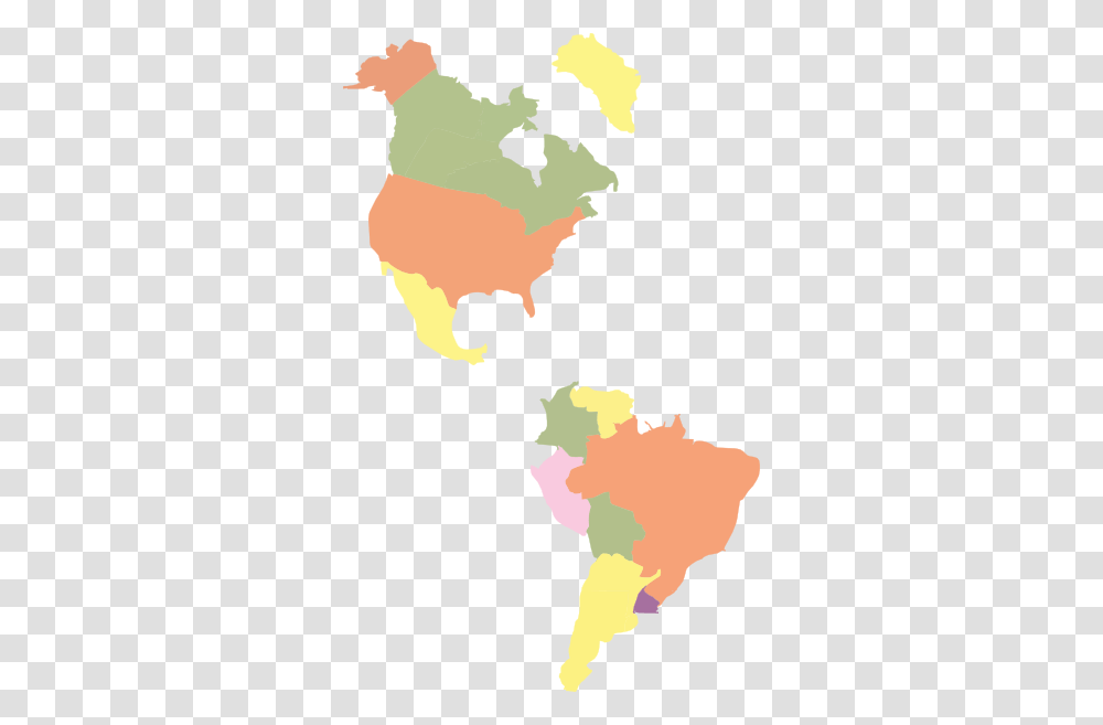 Map Of The Americas Clip Art, Diagram, Atlas, Plot Transparent Png