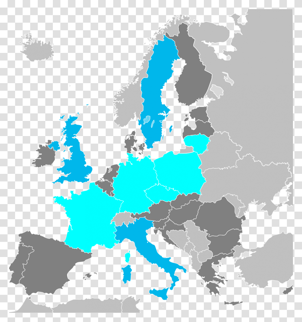Map Of The European Union Coloured, Diagram, Plot, Atlas Transparent Png