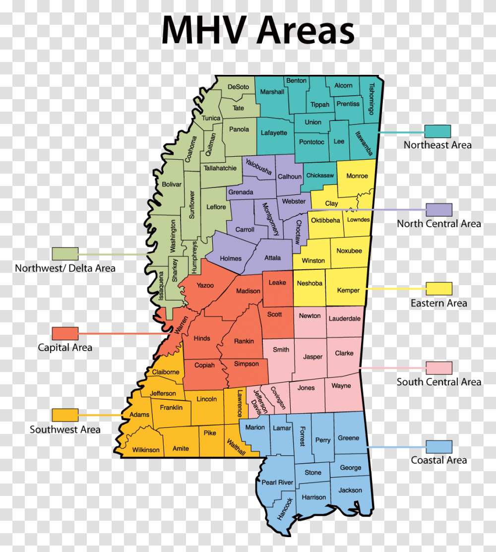 Map Of The Mhv Areas Natural Resources Of Mississippi, Plot, Diagram, Vegetation, Plant Transparent Png