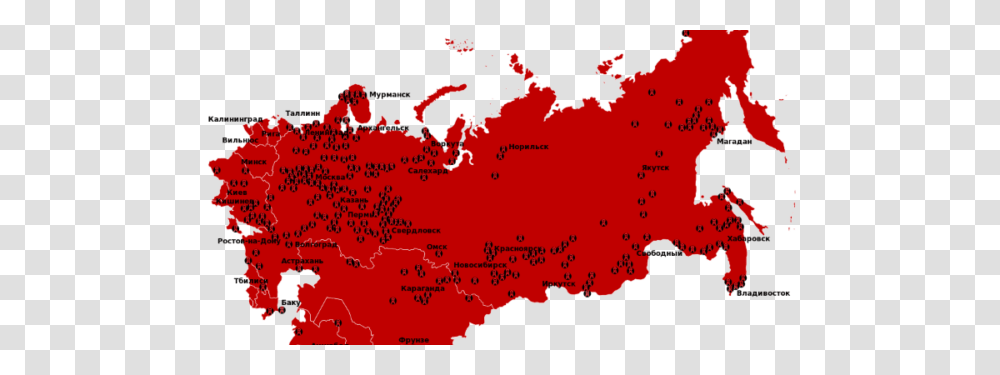 Map Of The Soviet Gulag Archipelago Brilliant Maps, Diagram, Plot, Atlas Transparent Png