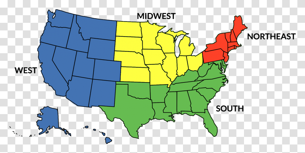 Map Of The United States, Diagram, Plot, Atlas Transparent Png