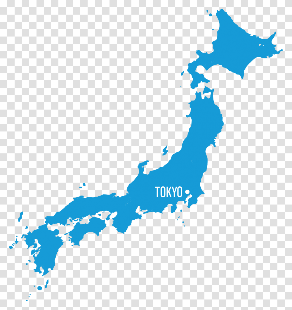 Map Of Tokyo Japan Japan Map Tokyo, Plot, Person, Diagram, Silhouette Transparent Png