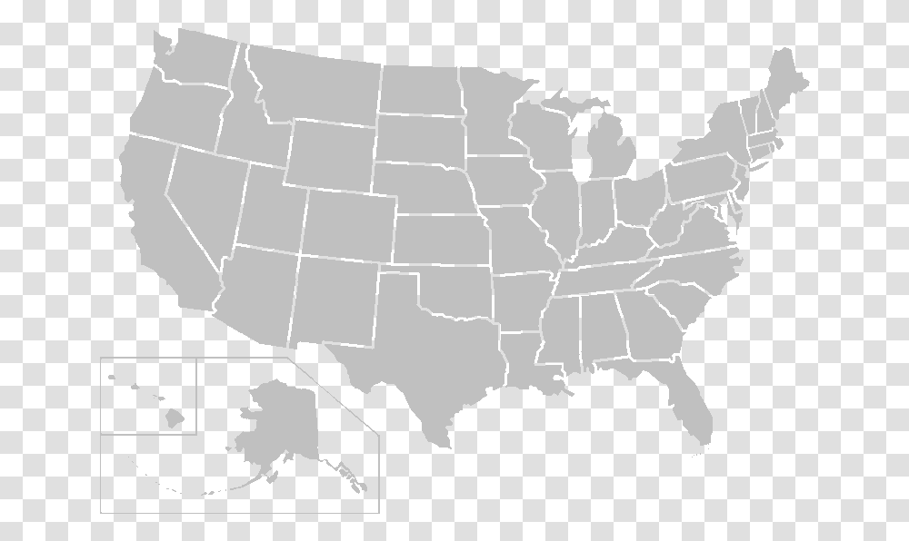 Map Of United States Grey, Diagram, Plot, Atlas, Bird Transparent Png
