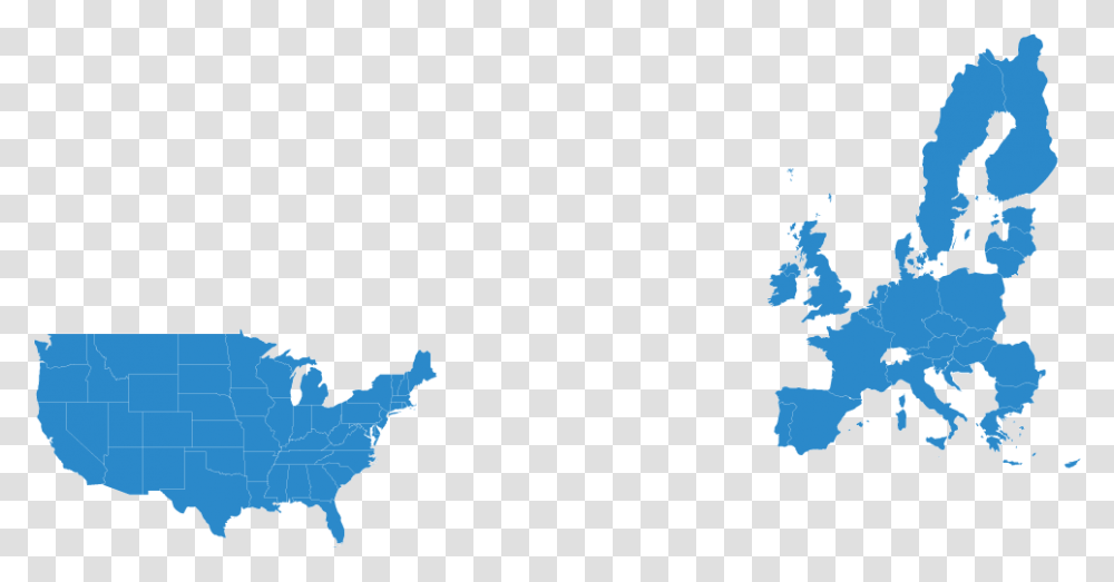 Map Of Usa Us And Eu Map, Plot, Person, Diagram Transparent Png