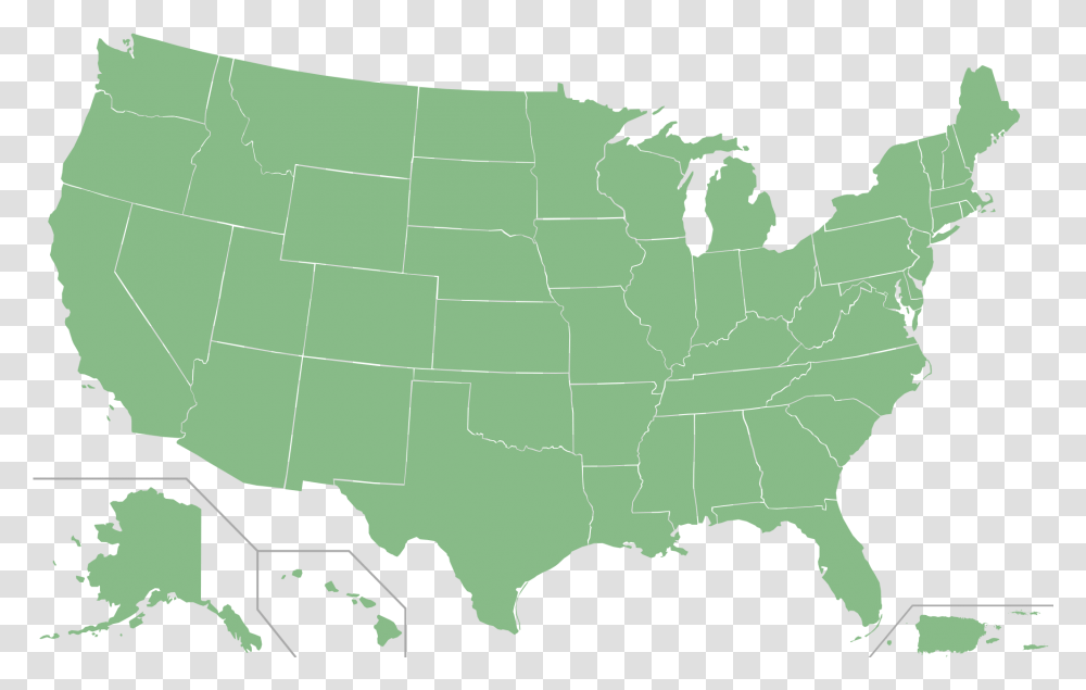 Map Of Usa Us Senate Map, Diagram, Atlas, Plot, Vegetation Transparent Png
