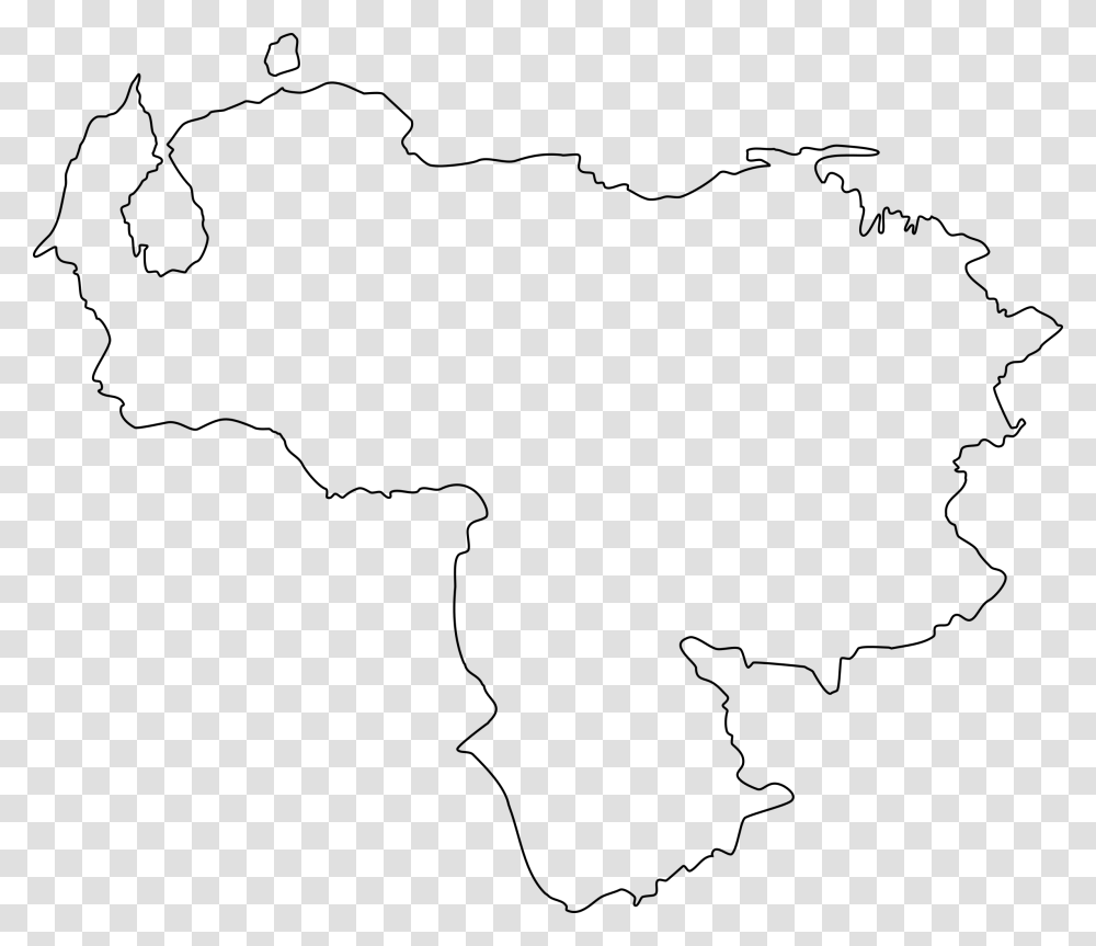 Map Of Venezuela Clip Arts Venezuela Country Outline, Gray, World Of Warcraft Transparent Png
