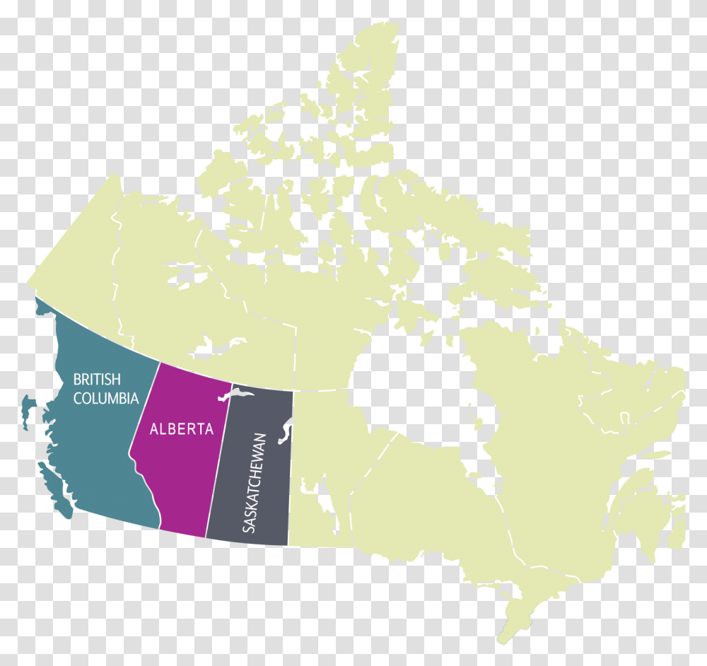 Map Of Western Canada Atlas, Diagram, Plot, Poster, Advertisement Transparent Png