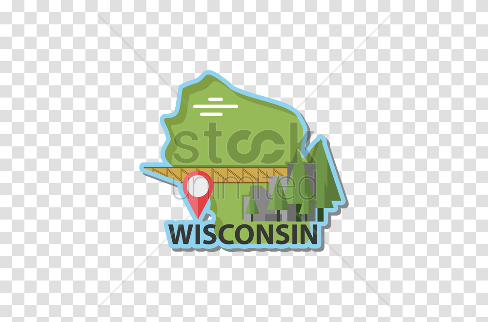 Map Of Wisconsin State Vector Image, Dynamite, Weapon, Weaponry, Lawn Mower Transparent Png