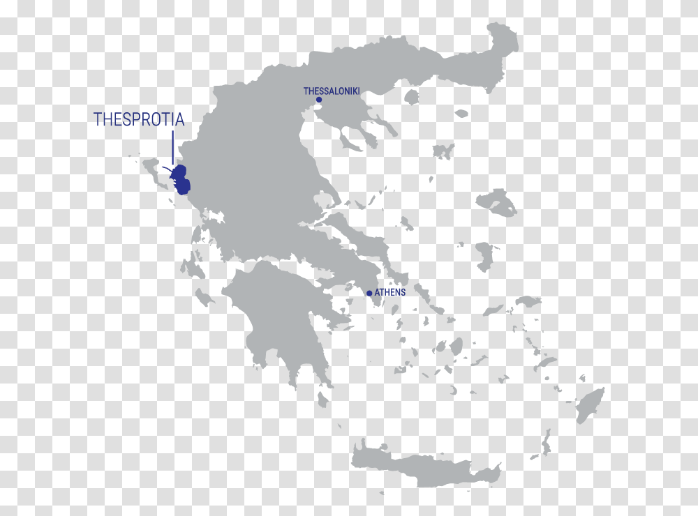Map Thesprotia Greekbiostore Greece Map Vector Free, Diagram, Plot, Atlas Transparent Png