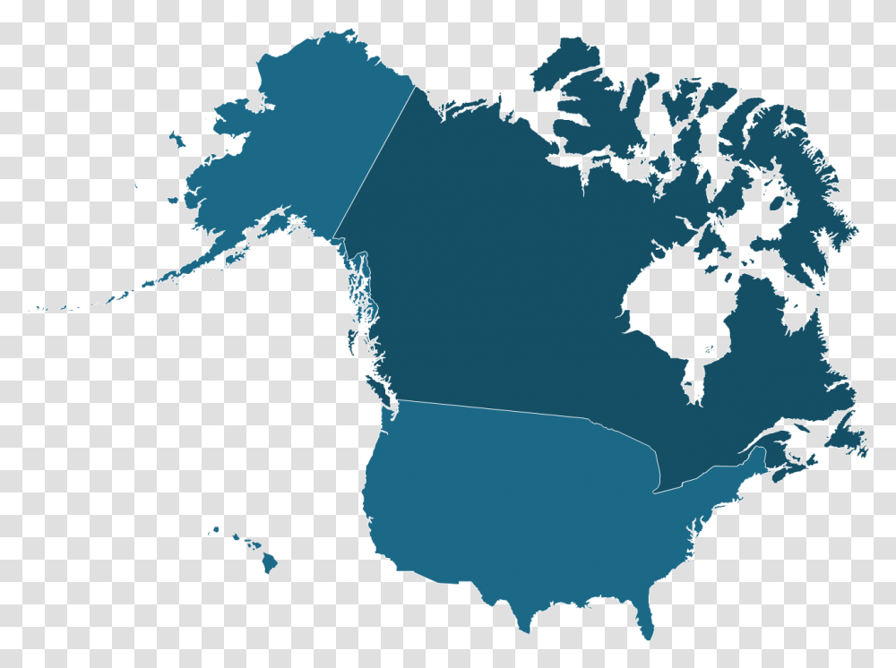 Map Three Countries Make Up North America, Diagram, Plot, Atlas, Outer Space Transparent Png