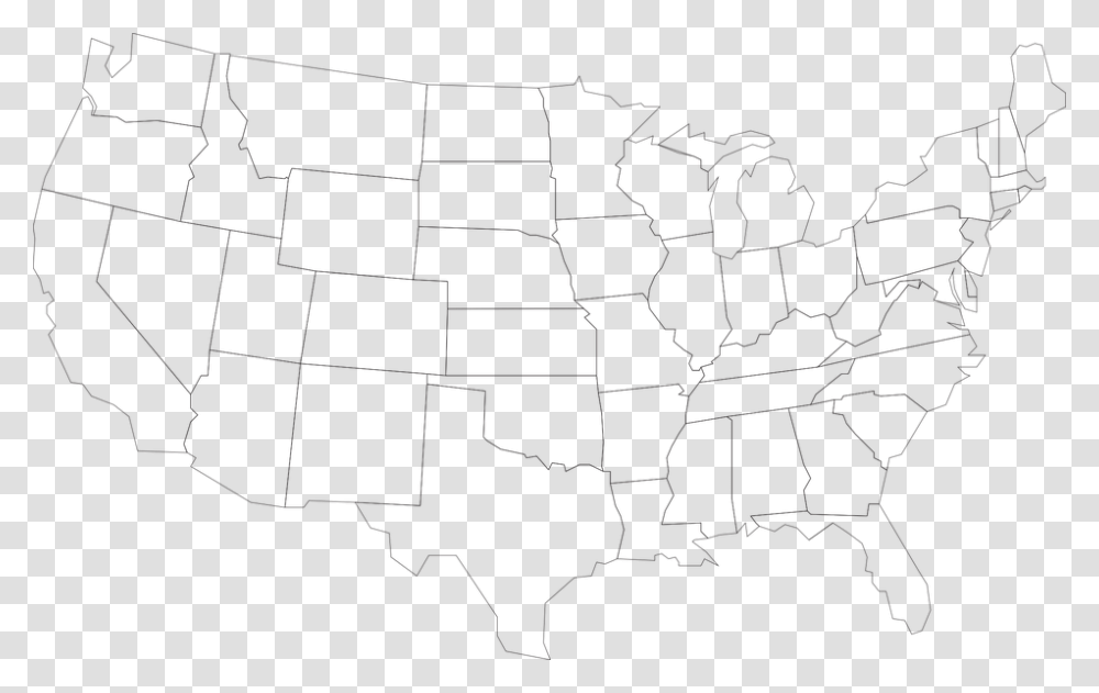 Map Usa United States America Geography Map Of Usa, Plot, Nature, Outdoors, Land Transparent Png