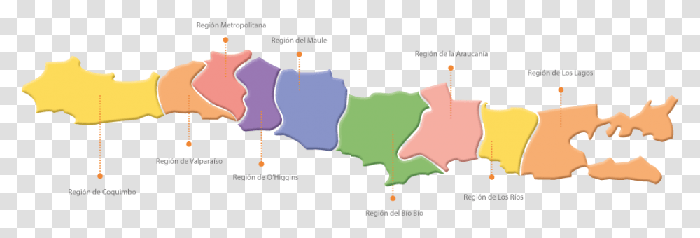 Mapa De Chile Por Regiones, Plot, Diagram, Nature, Outdoors Transparent Png