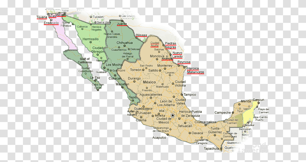 Mapa De Horarios De Mexico, Diagram, Plot, Atlas, Vegetation Transparent Png