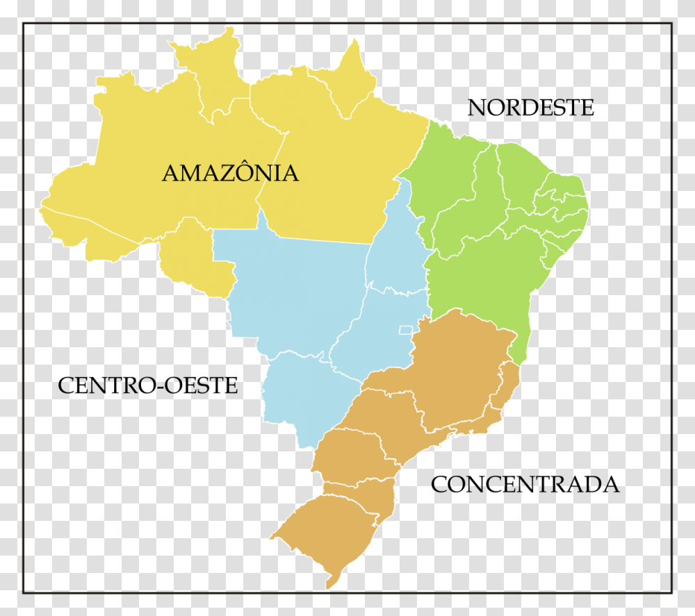 Mapa Do Brasil Brazil Race Demographics, Diagram, Plot, Atlas Transparent Png