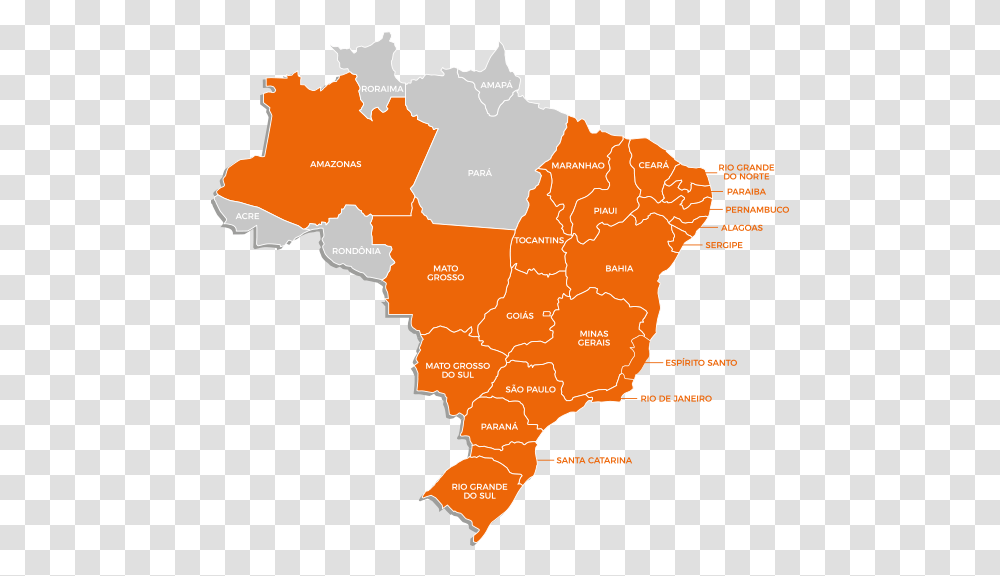 Mapa Do Brasil Com Estados Brazil Poverty Map, Diagram, Plot, Atlas, Land Transparent Png