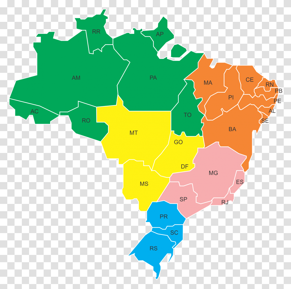 Mapa Do Brasil Languages Of Brazil, Diagram, Plot, Atlas Transparent Png