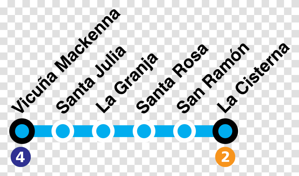 Mapa Lnea 4a Metro De Santiago Circle, Light Transparent Png