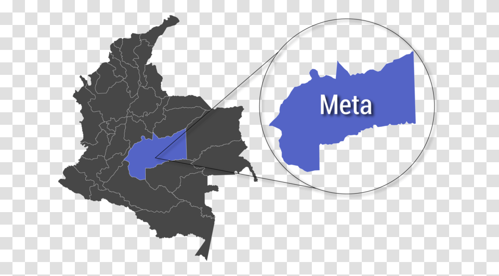 Mapa Meta White Background Colombia Map, Diagram, Atlas, Plot, Plant Transparent Png