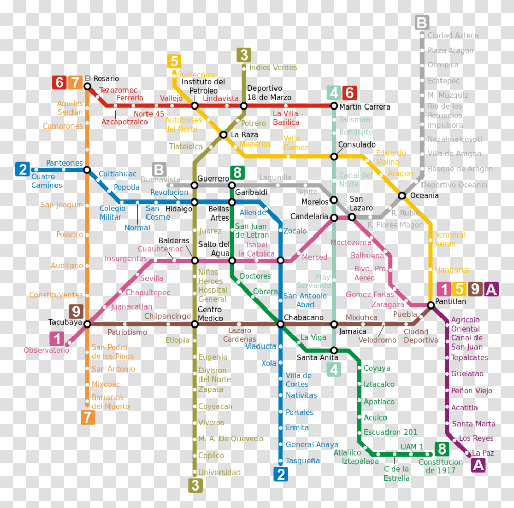 Mapa Metro Ciudad Mexico Mexico City Metro Map, Plot, Scoreboard, Diagram Transparent Png