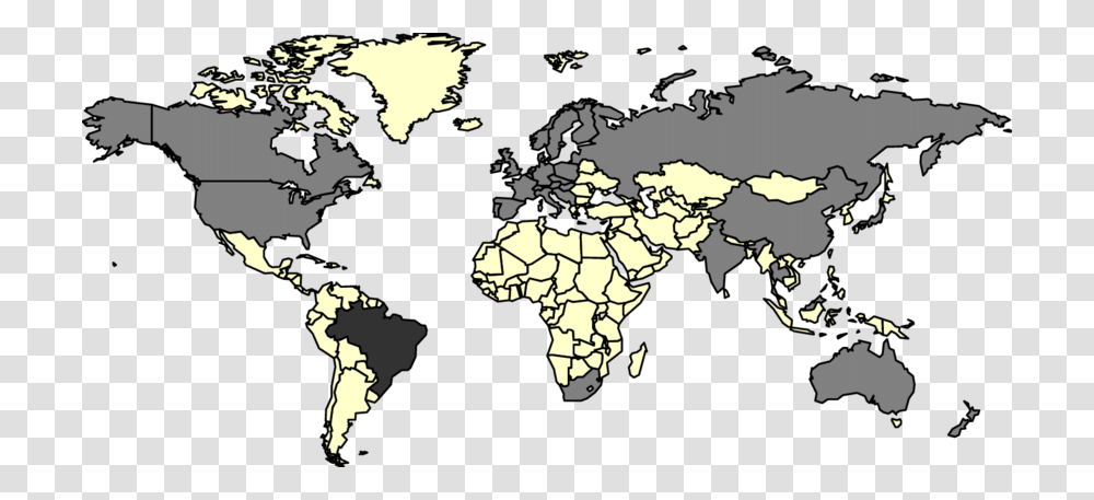 Mapa Mundi Mostrando Os Pases Que J Possuem Planos World Map Template, Diagram, Atlas, Plot Transparent Png