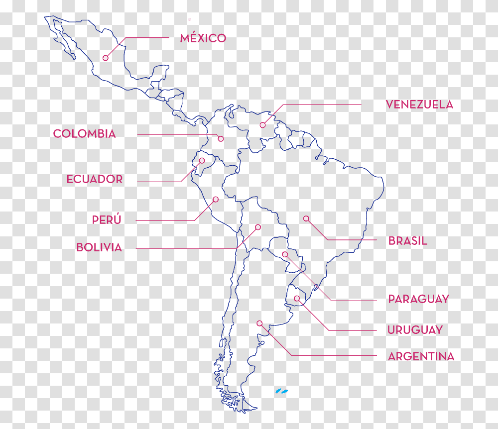 Mapa South America, Plot, Outdoors, Nature, Diagram Transparent Png