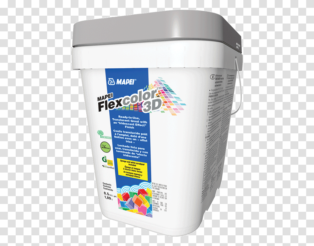 Mapei Frosted Glass Grout, Paint Container, Food, Dessert, Bucket Transparent Png