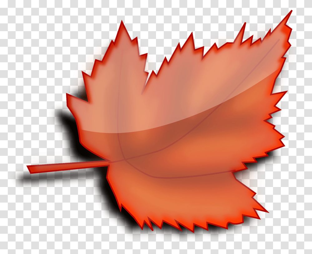 Maple Autumn Fall Leaf Orange Clipart Background Autumn Leaf, Pattern, Ornament, Plant, Fractal Transparent Png