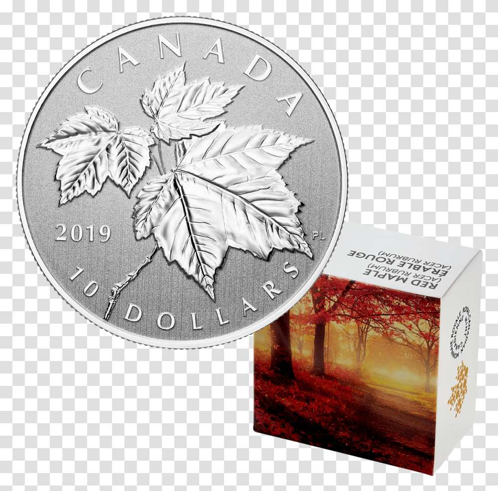 Maple Leaf 1 2 Oz Silber, Coin, Money, Silver, Nickel Transparent Png