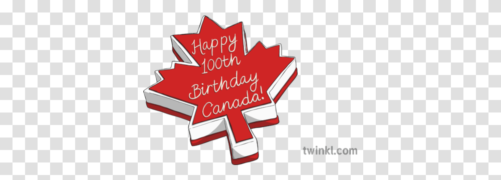 Maple Leaf Birthday Cake Illustration Twinkl Maple Leaf, Symbol, Plant, Logo, Tree Transparent Png