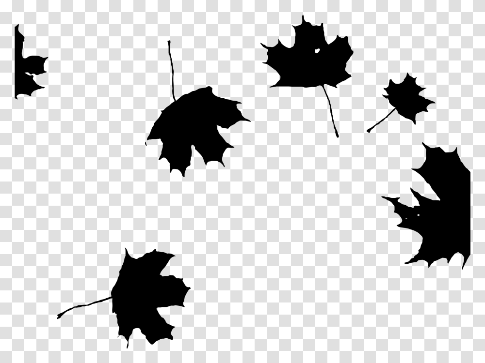 Maple Leaf Clipart Autumn Leaves Black And White, Gray, World Of Warcraft Transparent Png