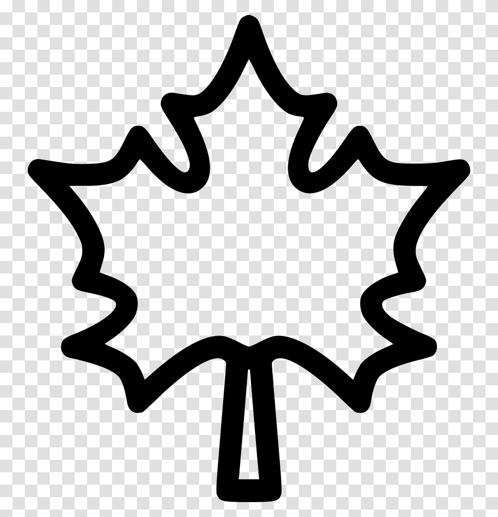 Maple Leaf Leaves Autumn Dry Tree Maple Leaf Icon, Plant, Stencil, Silhouette Transparent Png