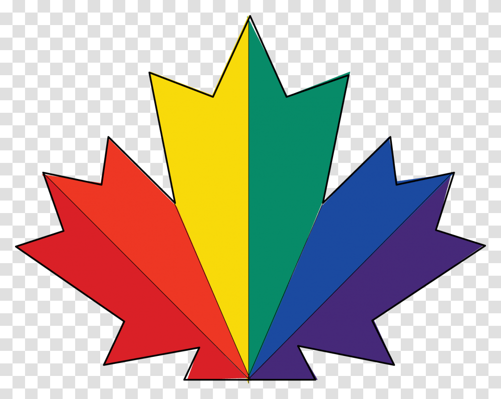 Maple Leaf Rainbow Colour, Plant, Pattern, Tree, Ornament Transparent Png