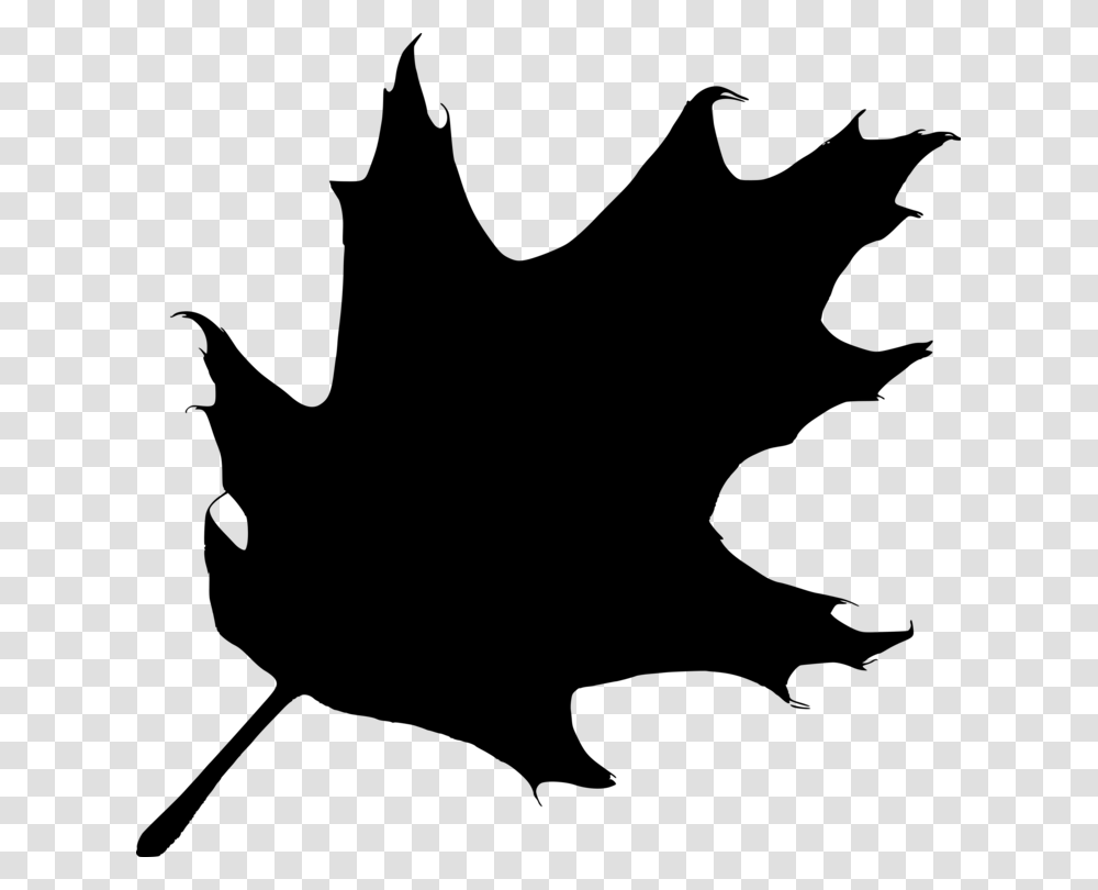 Maple Leaf Silhouette Drawing Line Art, Gray, World Of Warcraft Transparent Png