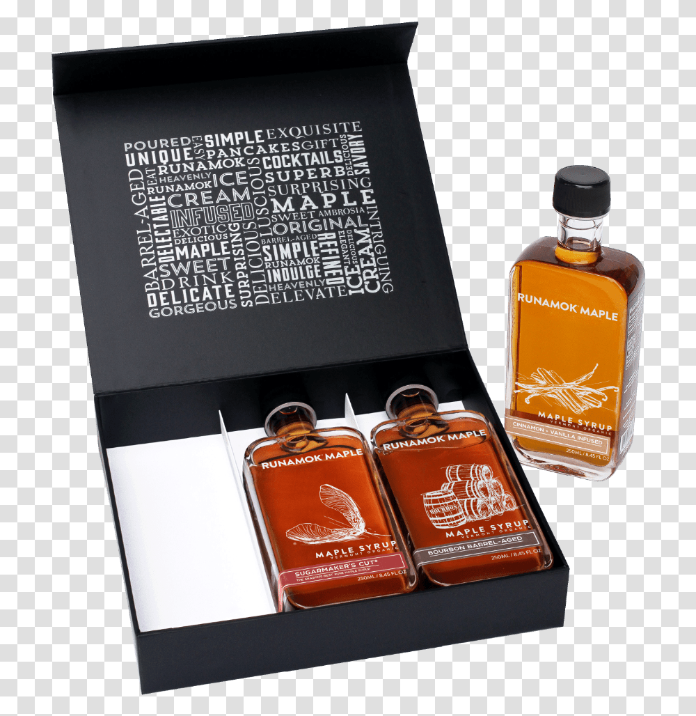 Maple Syrup Gift Set, Bottle, Cosmetics, Aftershave, Perfume Transparent Png